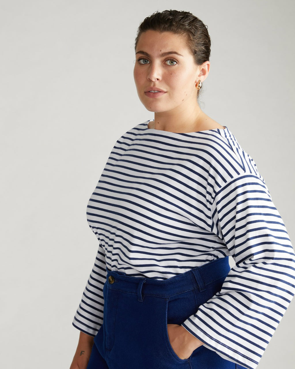 Montauk Breton Stripe Bell Sleeve Top - Universal Standard