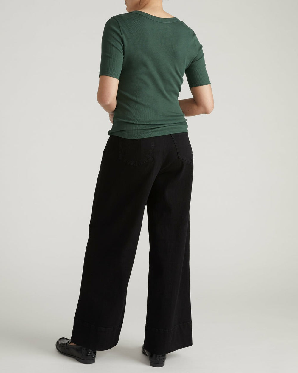 Classic V-Neck Ribbed Tee - Universal Standard