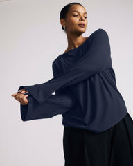Yasmin Flare Sleeve Ribbed Top - Universal Standard