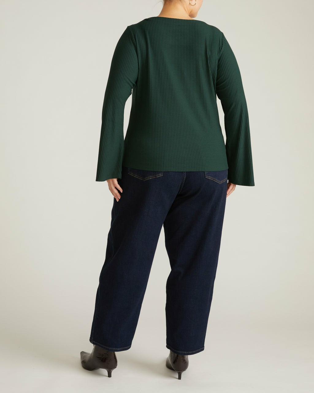 Yasmin Flare Sleeve Ribbed Top - Universal Standard