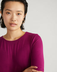 Lily Liquid Jersey Crew Neck Stovepipe Tee - Universal Standard
