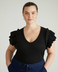 Magnolia Ribbed Top - Universal Standard