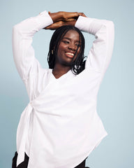 Beacon Stretch Poplin Wrap Shirt - Universal Standard