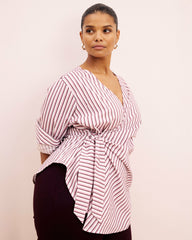 Beacon Stretch Poplin Wrap Shirt - Universal Standard