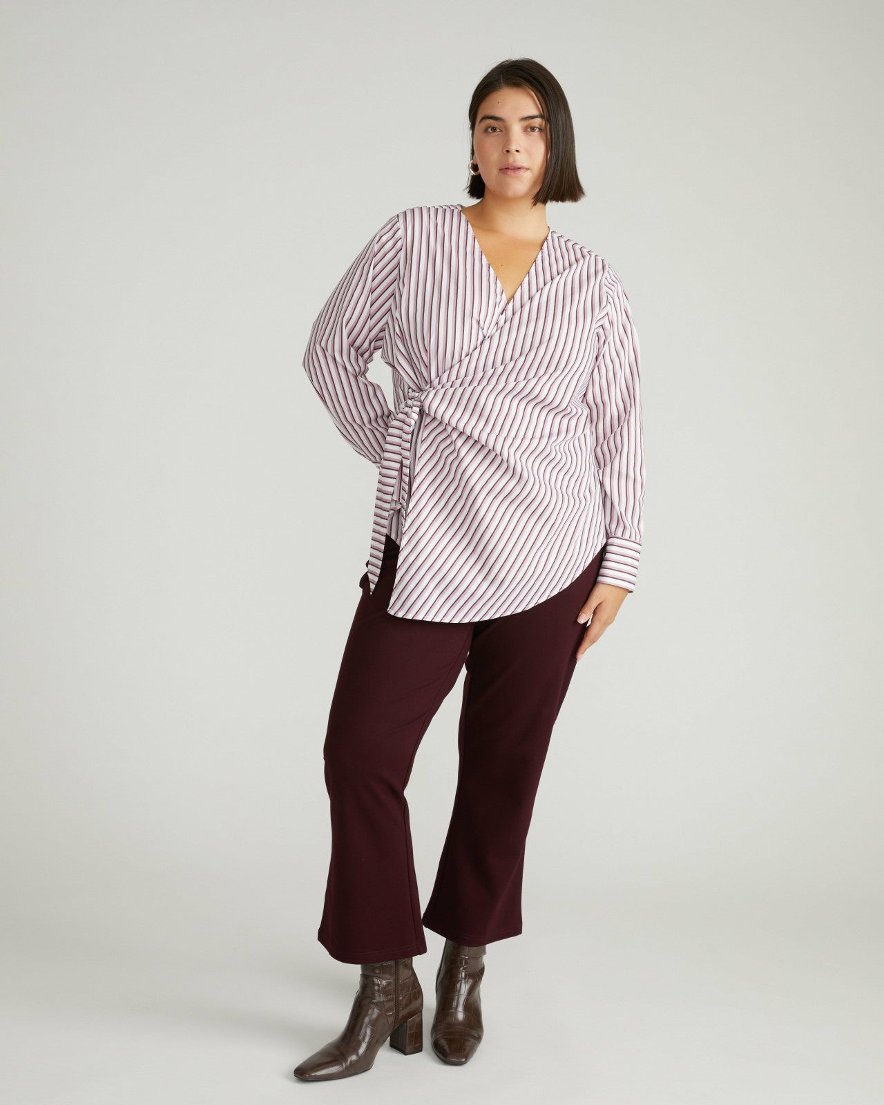 Beacon Stretch Poplin Wrap Shirt - Universal Standard