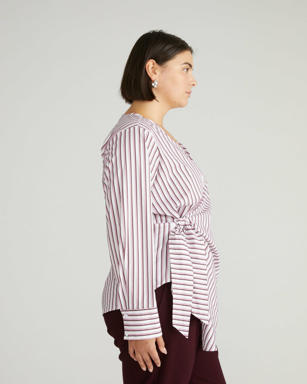 Beacon Stretch Poplin Wrap Shirt - Universal Standard