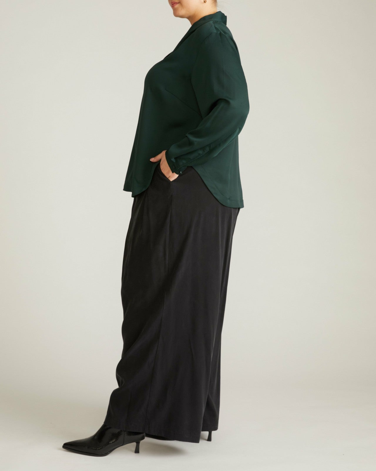 Cambria Soft Satin Blouse - Universal Standard