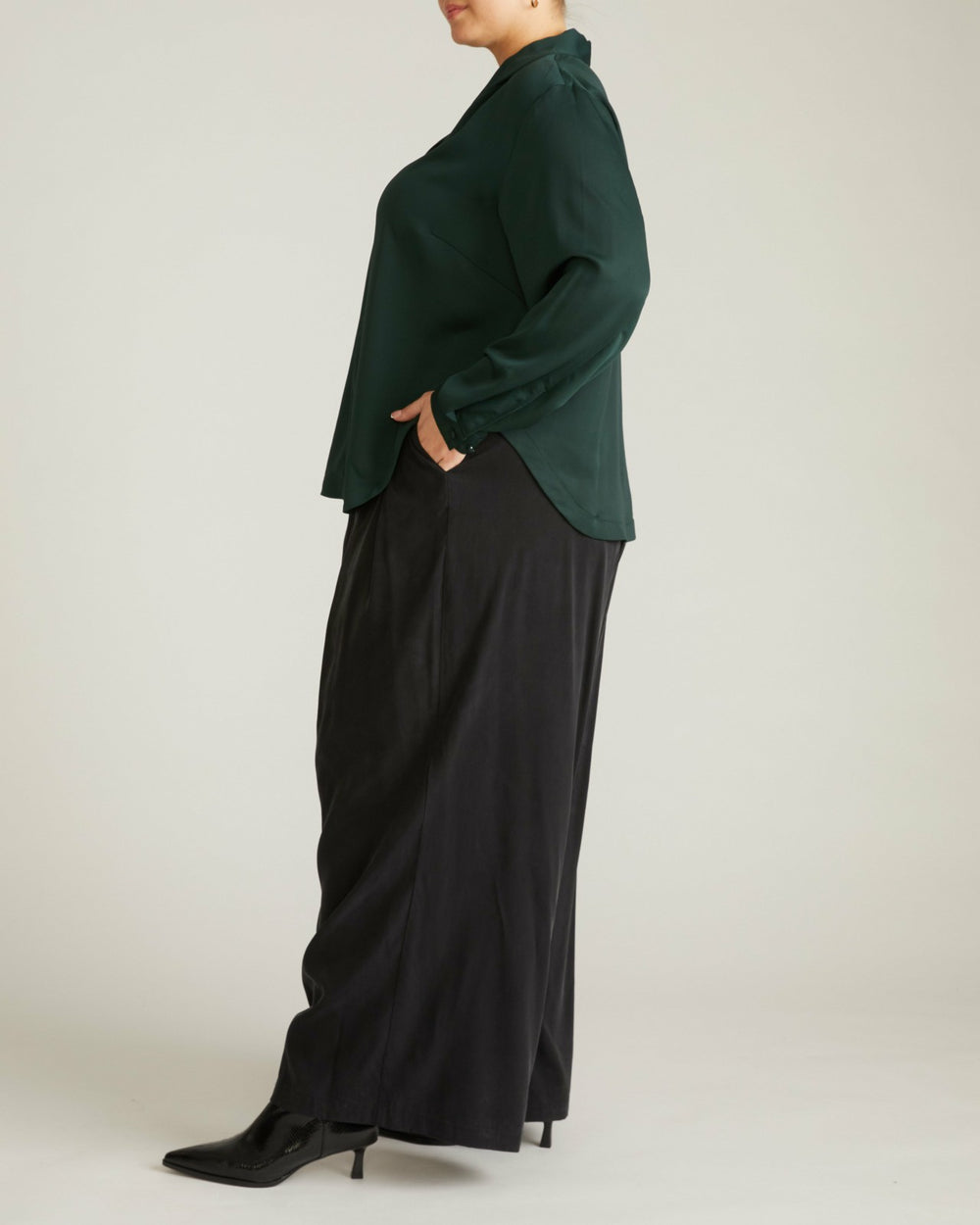 Cambria Soft Satin Blouse - Universal Standard