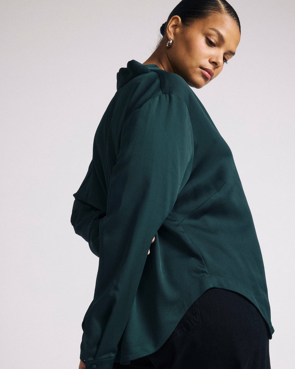 Cambria Soft Satin Blouse - Universal Standard