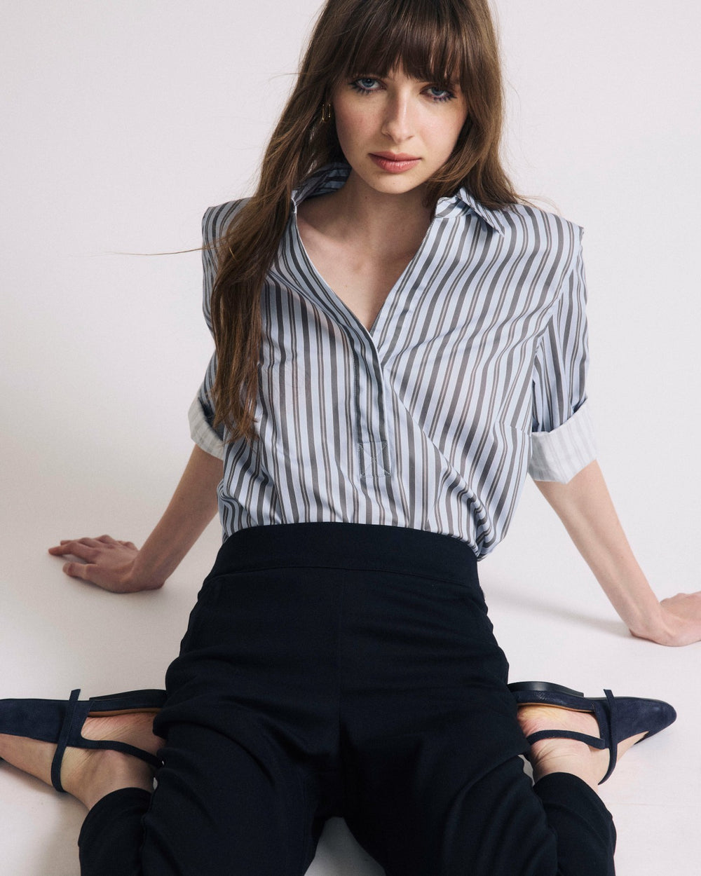 Button Back Poplin Polo Shirt - Universal Standard