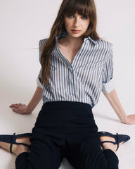 Button Back Poplin Polo Shirt - Universal Standard