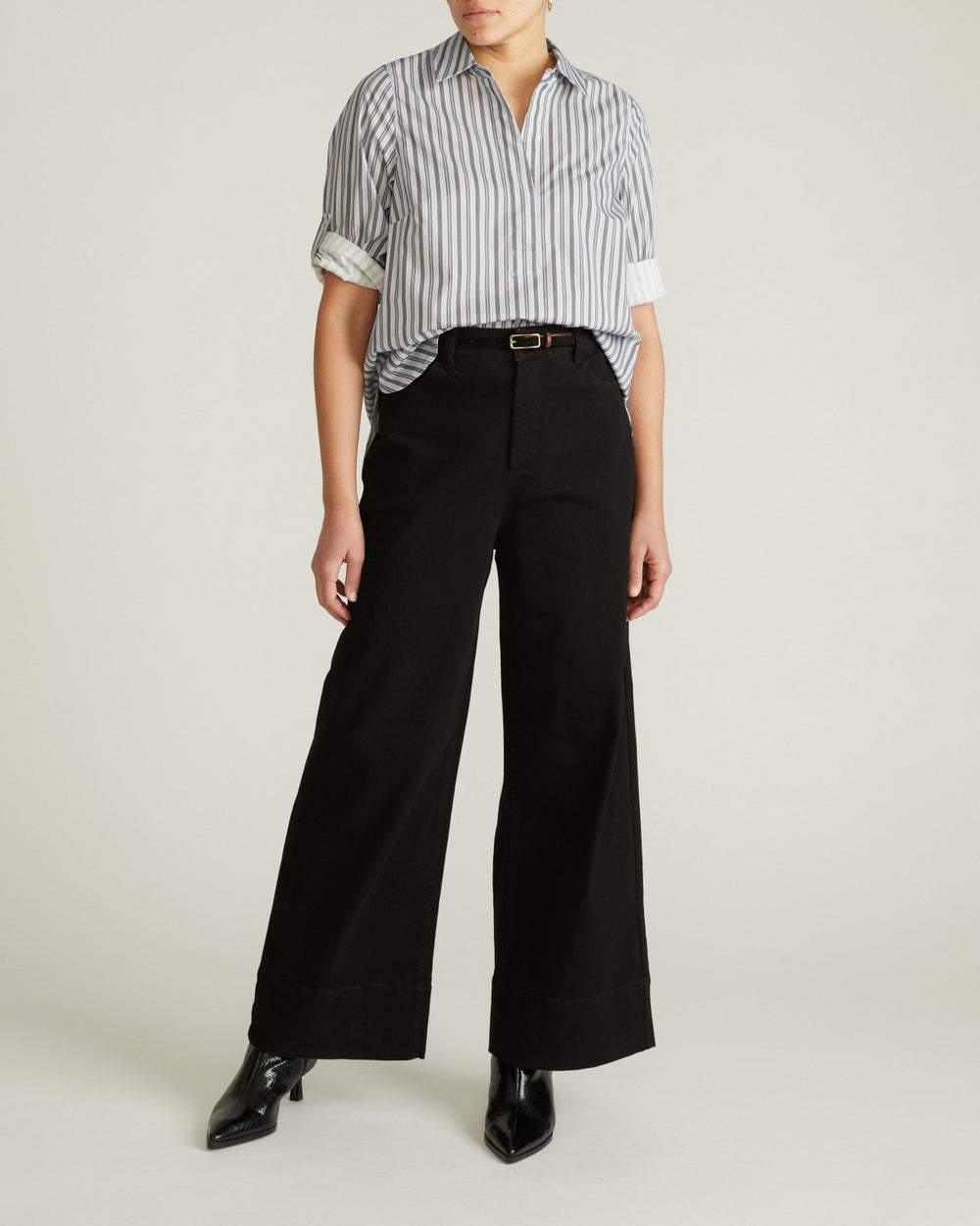 Button Back Poplin Polo Shirt - Universal Standard