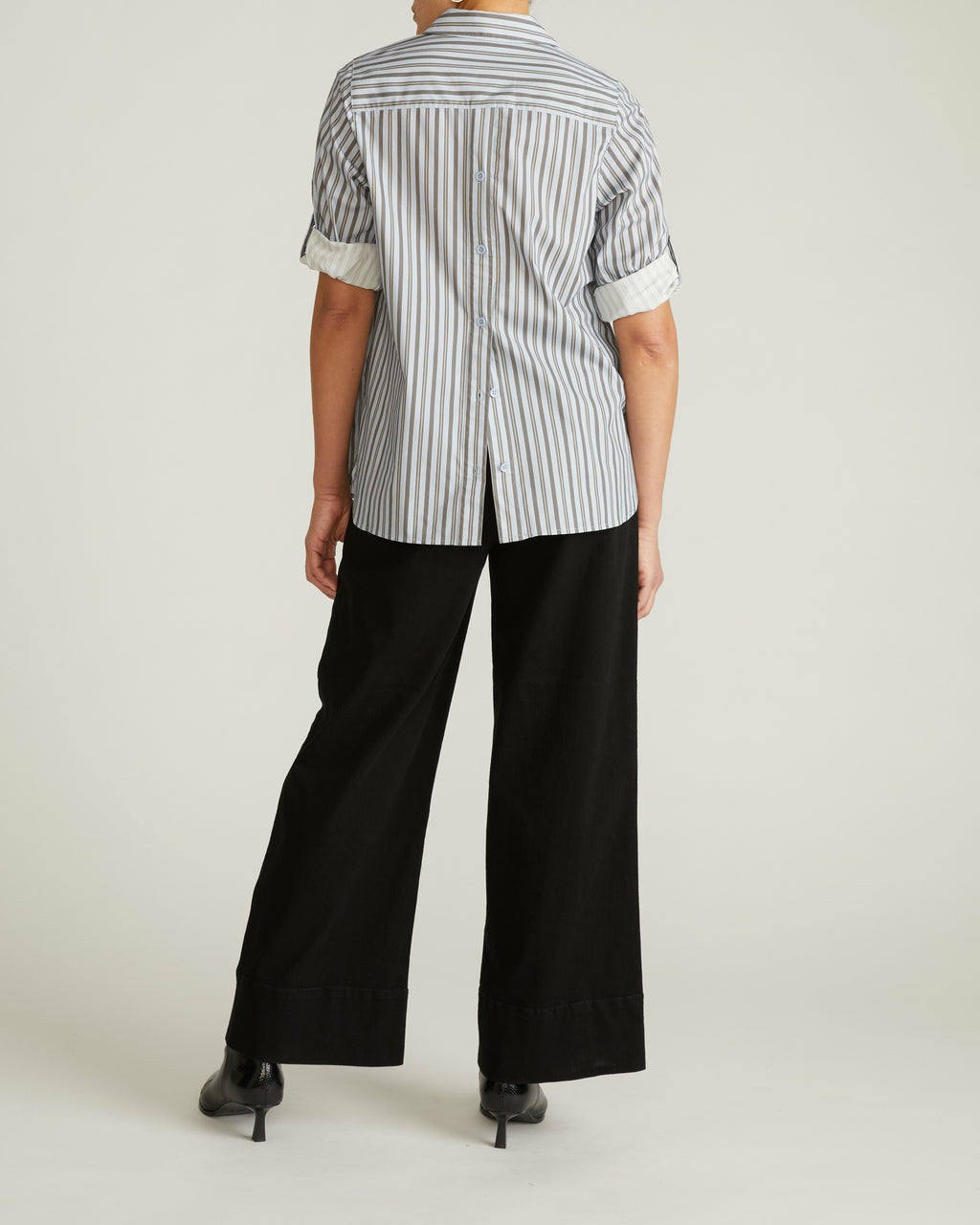 Button Back Poplin Polo Shirt - Universal Standard
