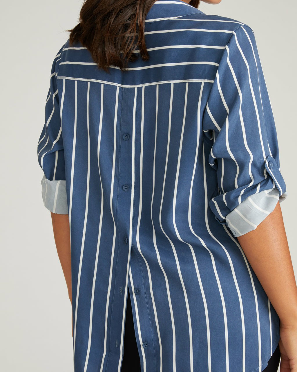 Button Back Stretch Cupro Polo Shirt - Universal Standard