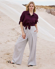 Luisa Short Sleeve Linen Blend Shirt - Universal Standard