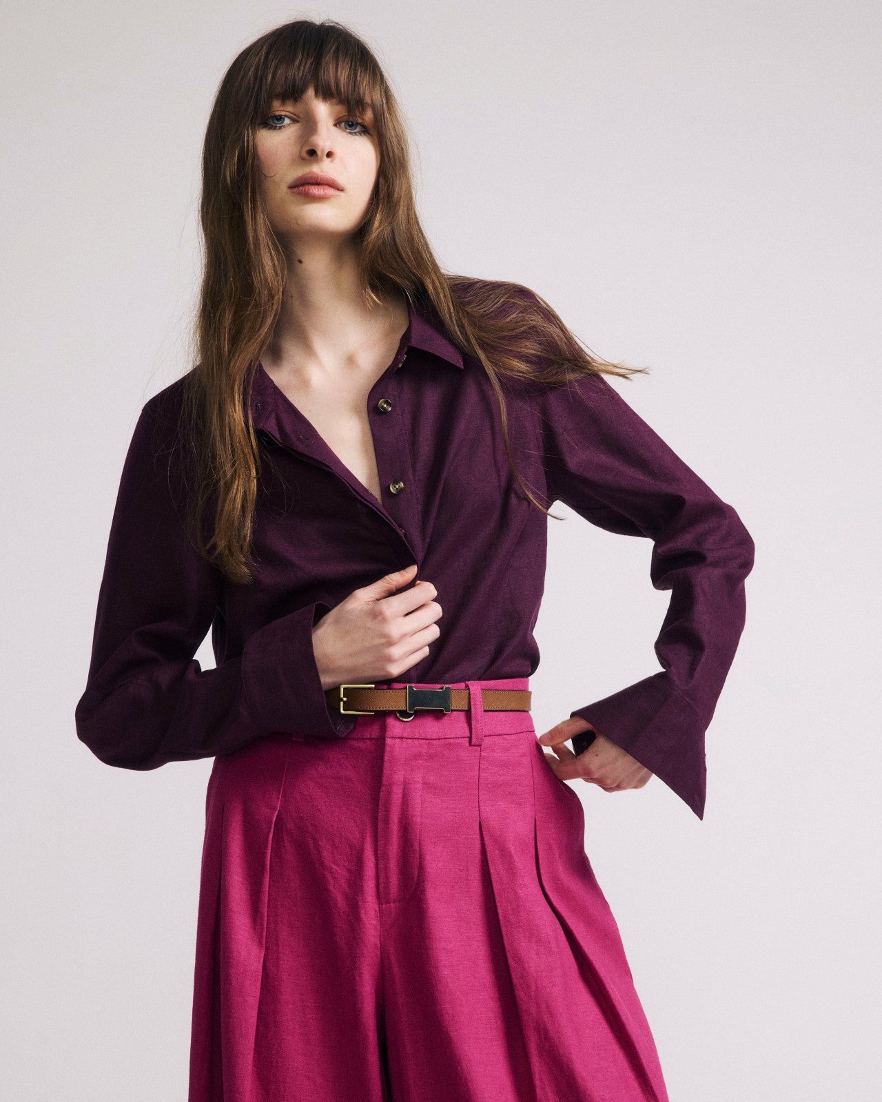 Elbe Stretch Linen Blend Shirt - Universal Standard