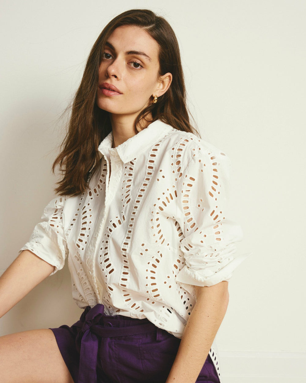 The Embroidered Artist Poplin Shirt - Universal Standard