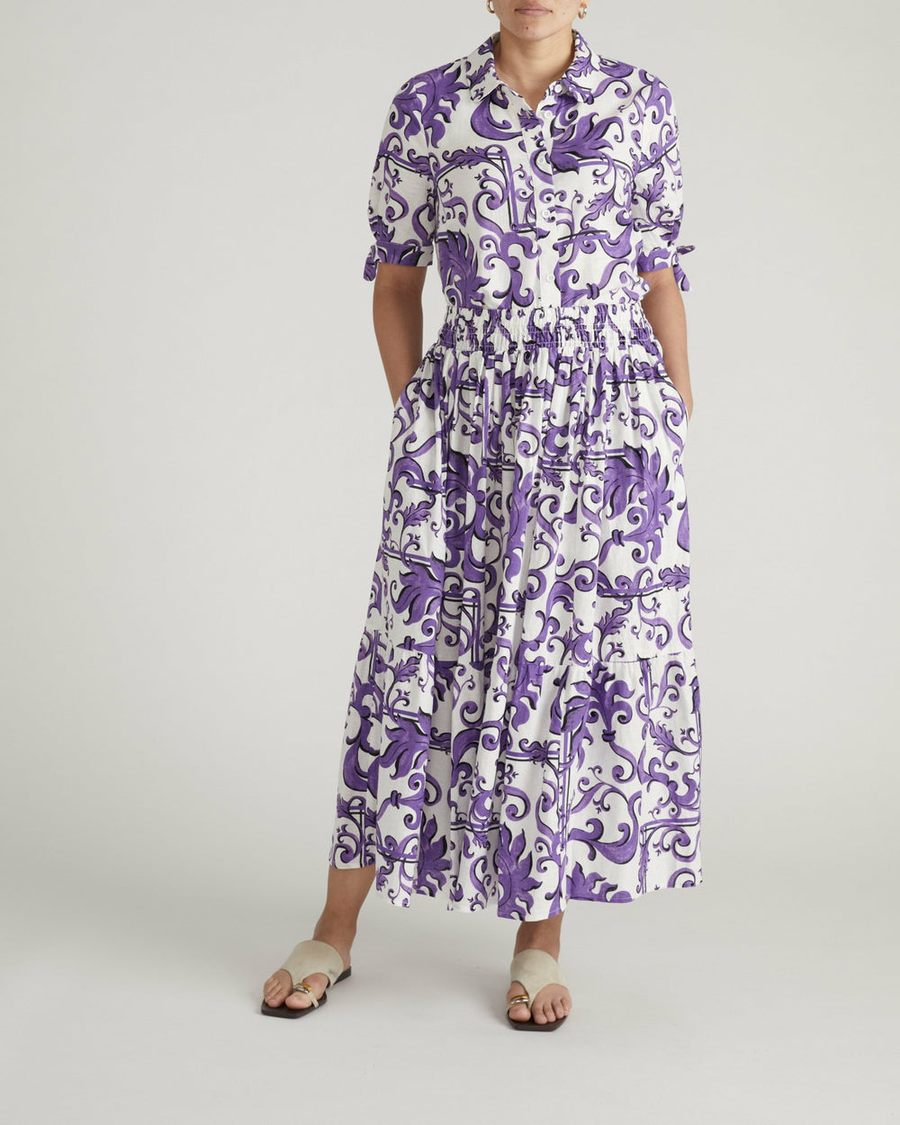 Luisa Short Sleeve Linen Blend Shirt - Universal Standard
