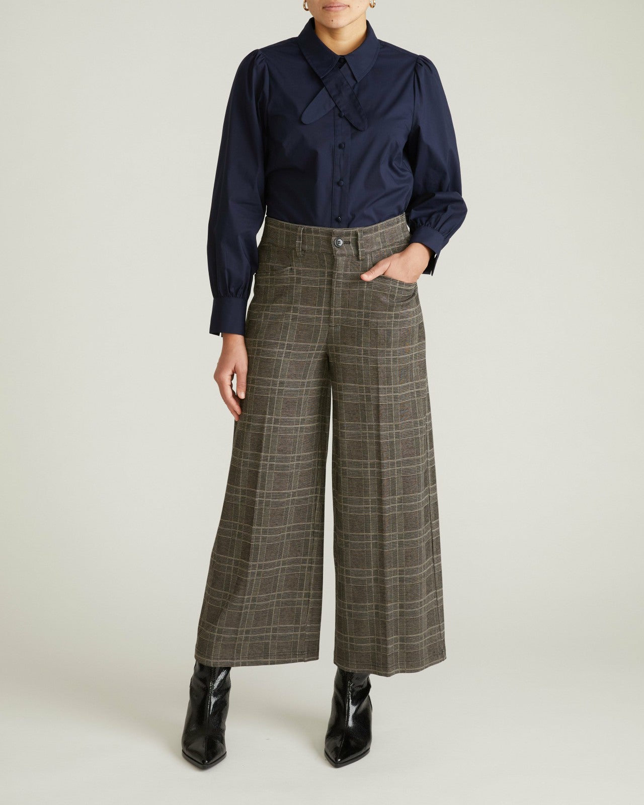 Janet Tie-Neck Cotton Poplin Shirt - Universal Standard