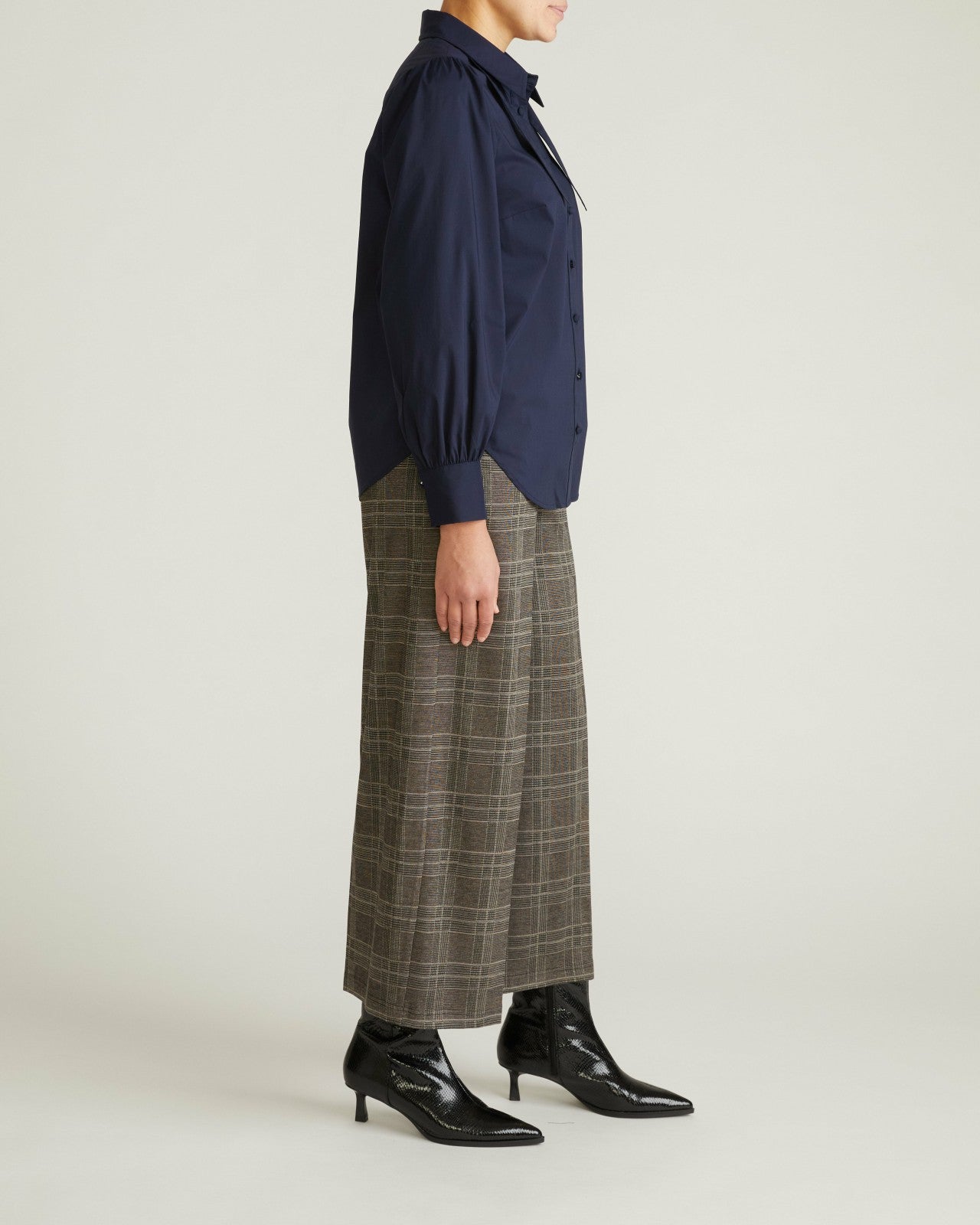 Janet Tie-Neck Cotton Poplin Shirt - Universal Standard