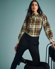 Janet Tie-Neck Cotton Poplin Shirt - Universal Standard