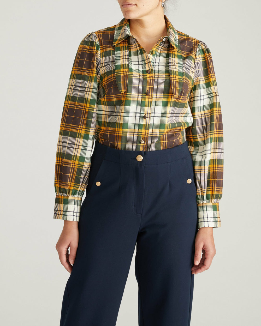 Janet Tie-Neck Cotton Poplin Shirt - Universal Standard
