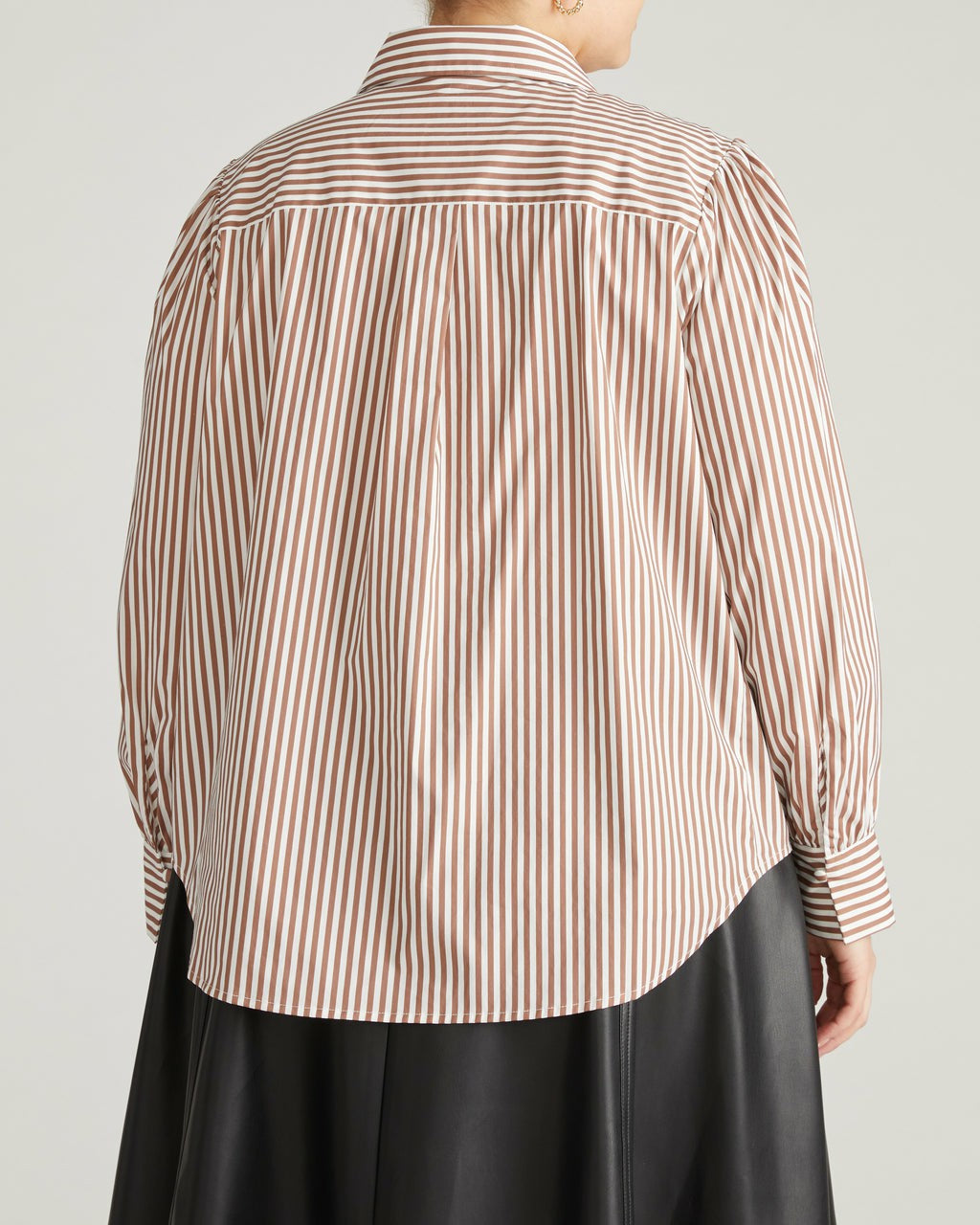 Janet Tie-Neck Cotton Poplin Shirt - Universal Standard