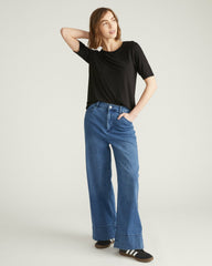 Lily Liquid Jersey Crew Neck Stovepipe Tee - Universal Standard