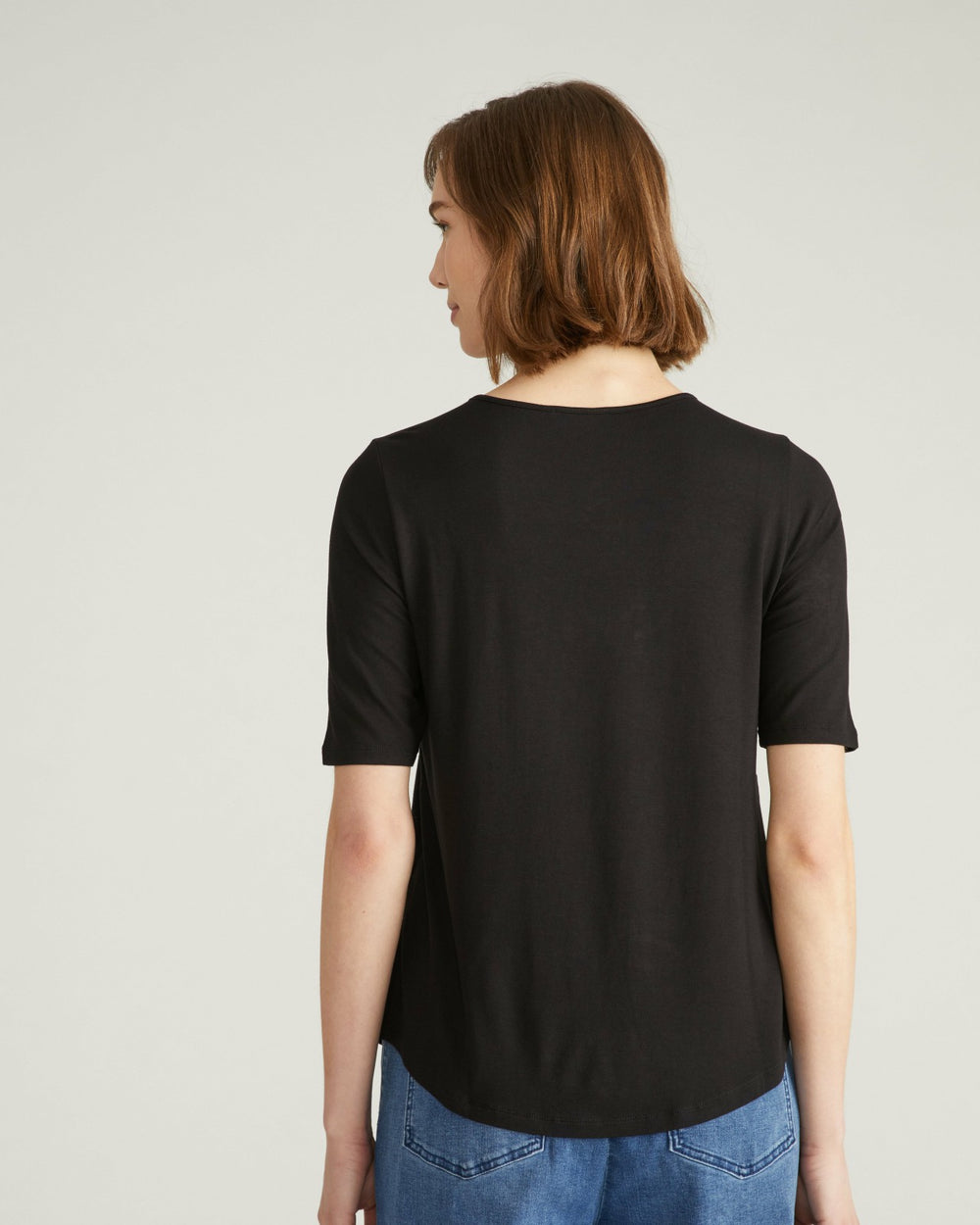 Lily Liquid Jersey Crew Neck Stovepipe Tee - Universal Standard