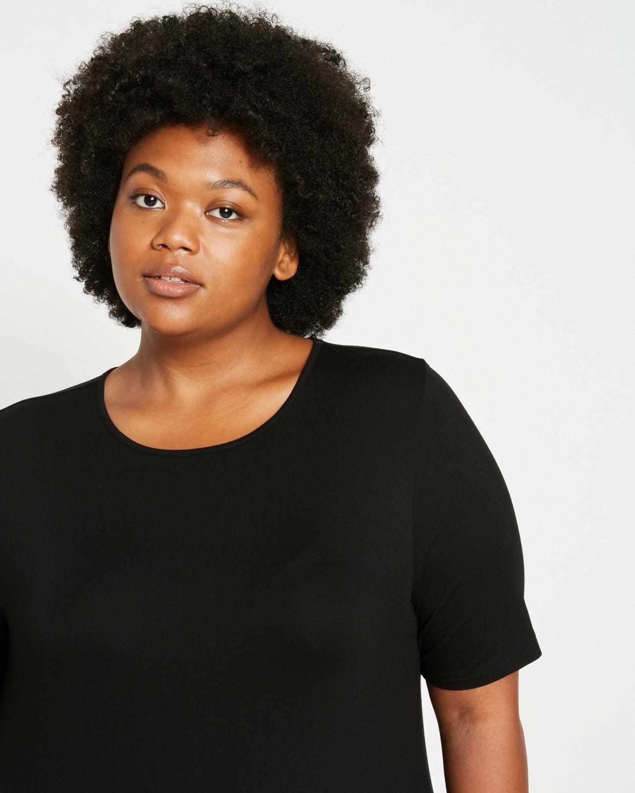 Lily Liquid Jersey Crew Neck Stovepipe Tee - Universal Standard