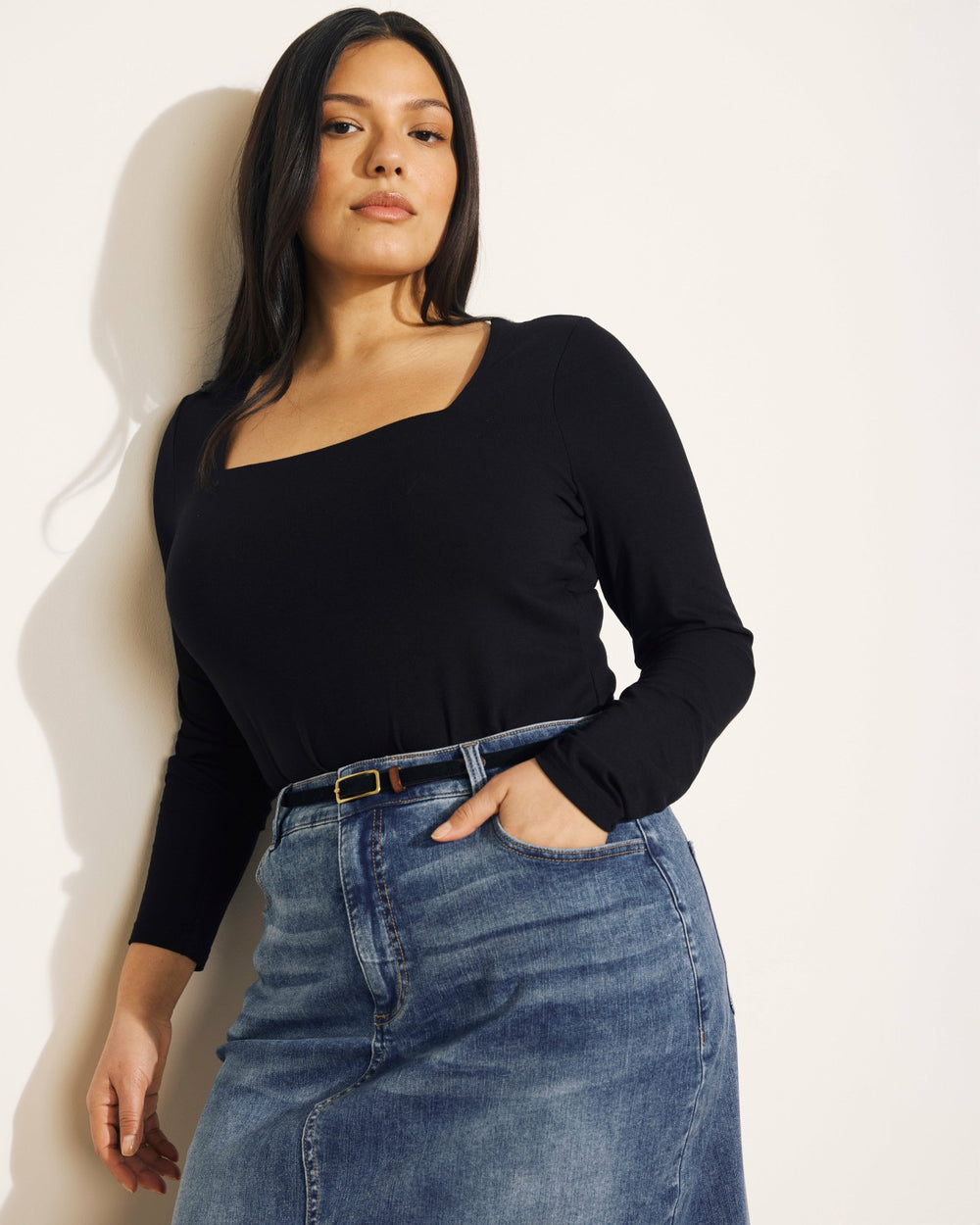 Agatha Liquid Jersey Top - Universal Standard