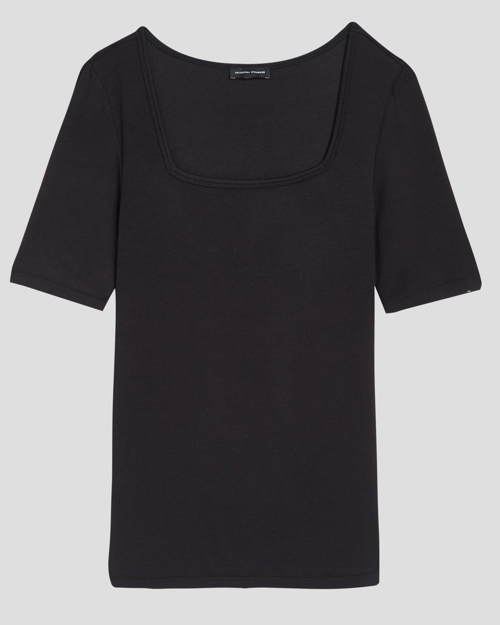 Cloud Rib Short Sleeve Square Neck Tee - Universal Standard