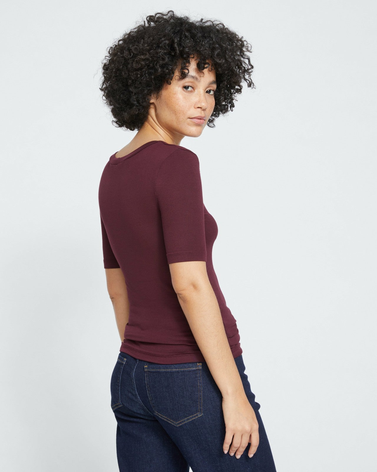 Cloud Rib Short Sleeve Crew Neck Tee - Universal Standard