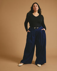 Cloud Rib Long Sleeve V-Neck Tee - Universal Standard