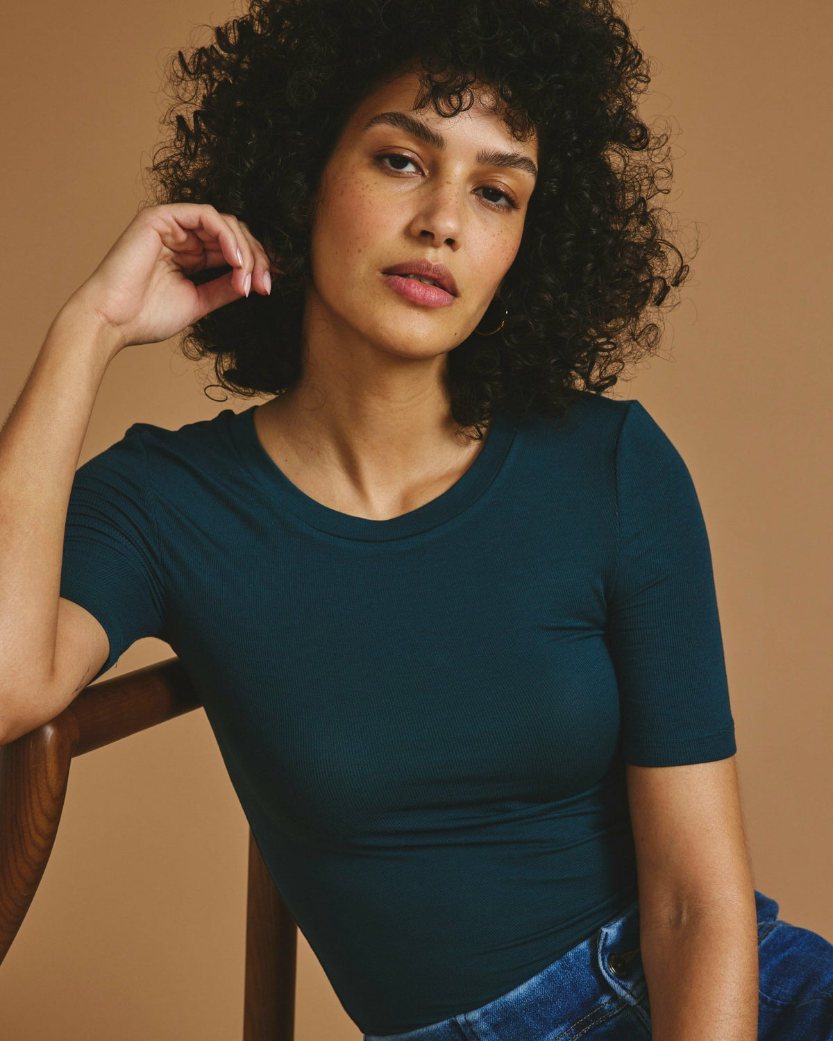 Cloud Rib Short Sleeve Crew Neck Tee - Universal Standard