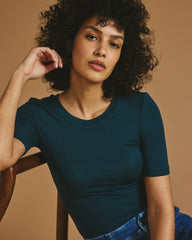 Cloud Rib Short Sleeve Crew Neck Tee - Universal Standard