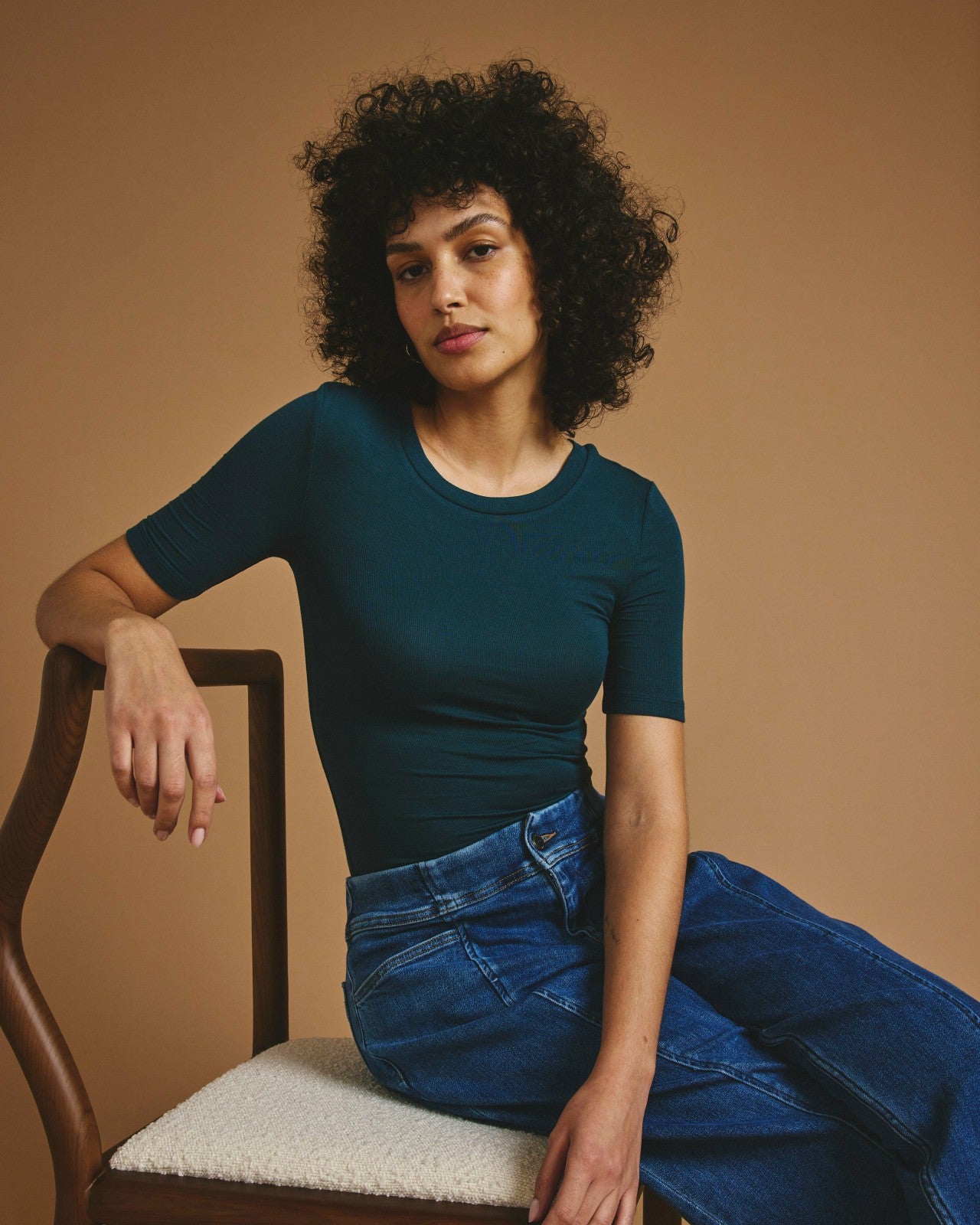 Cloud Rib Short Sleeve Crew Neck Tee - Universal Standard