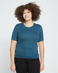 Cloud Rib Short Sleeve Crew Neck Tee - Universal Standard