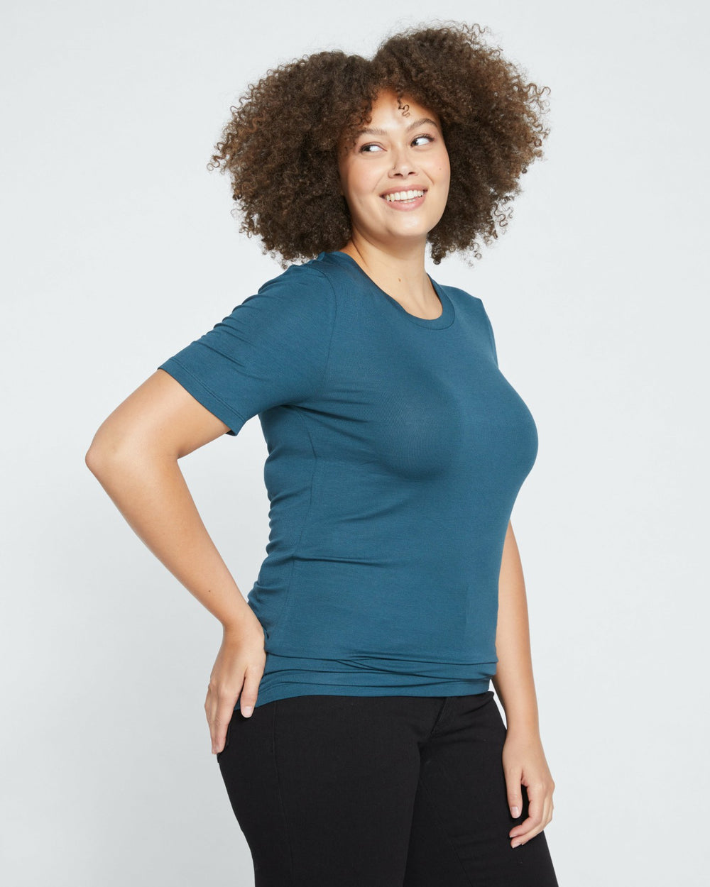 Cloud Rib Short Sleeve Crew Neck Tee - Universal Standard