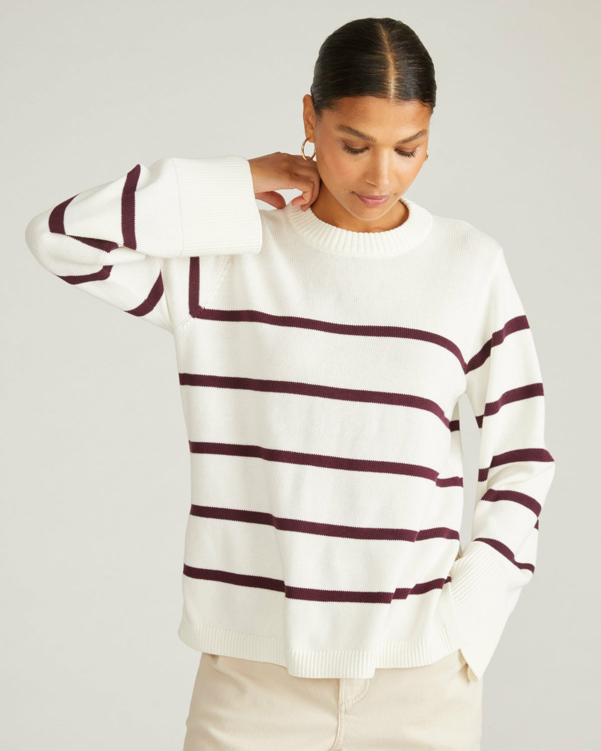 Bardot Wide Sleeve Cotton Sweater - Universal Standard