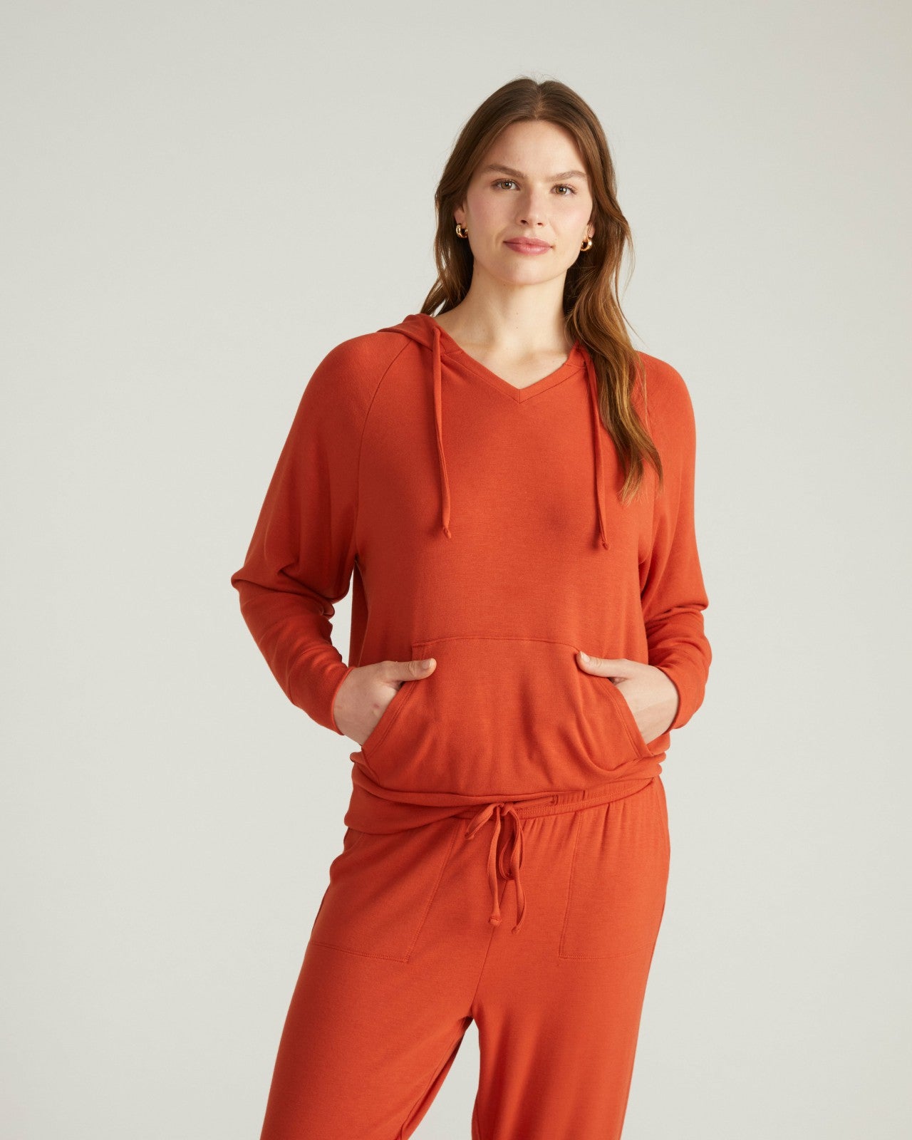 TravelKnit V Neck Hoodie - Universal Standard