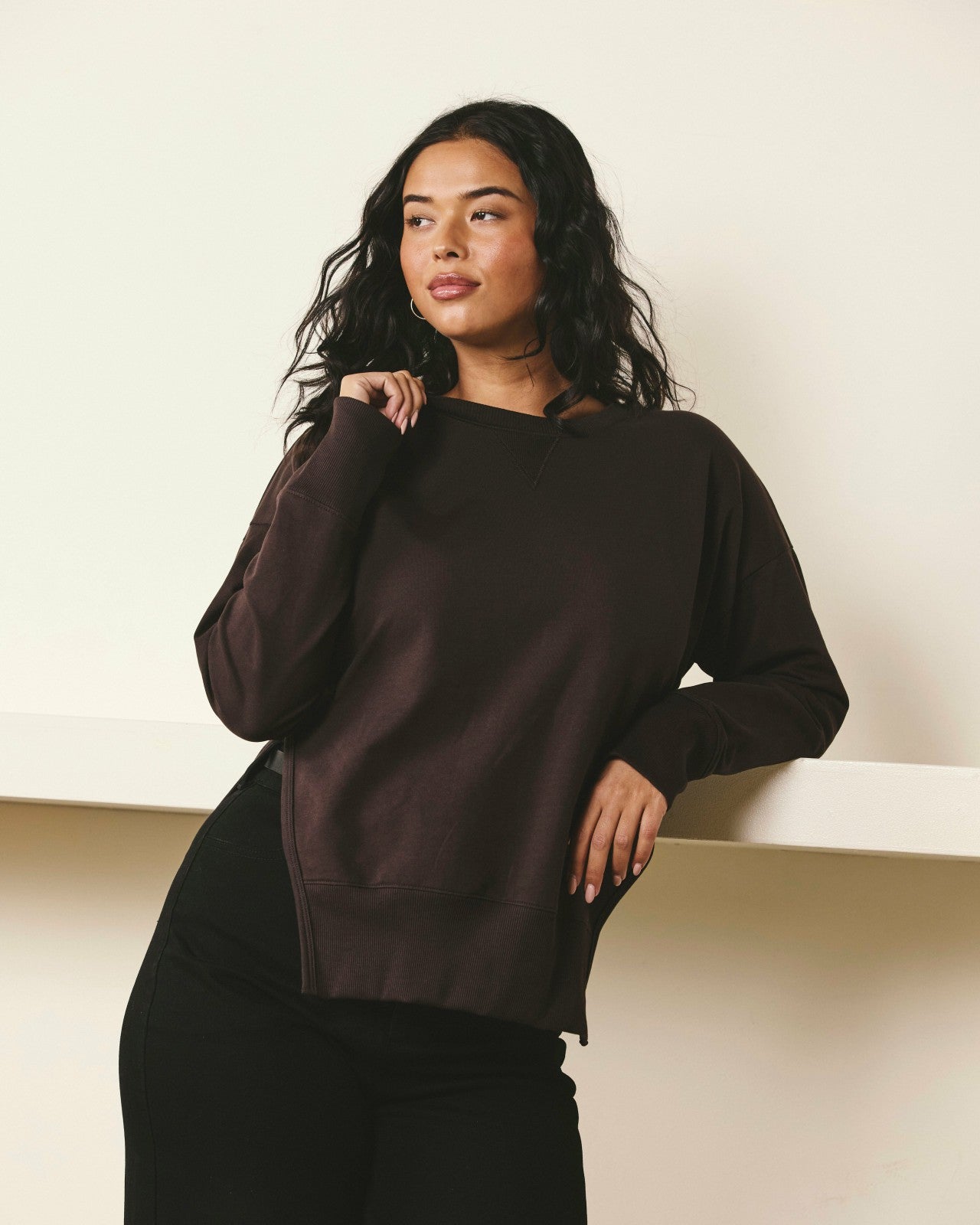 Fiona Side Slit Sweatshirt - Universal Standard