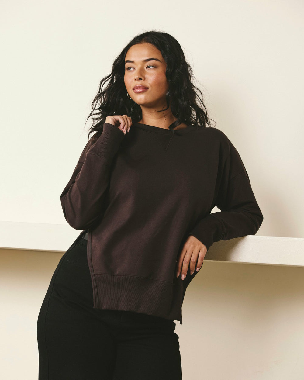 Fiona Side Slit Sweatshirt - Universal Standard