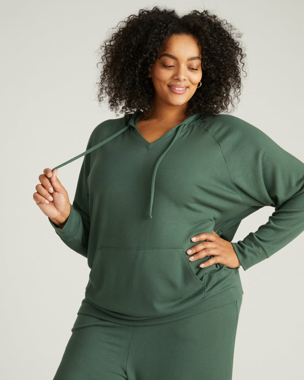TravelKnit V Neck Hoodie - Universal Standard