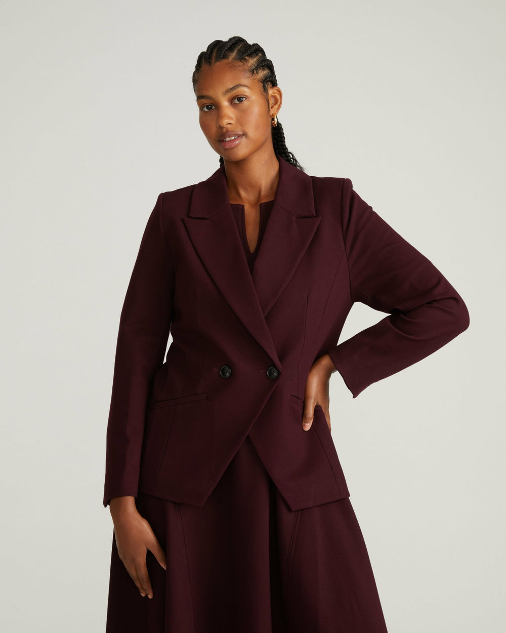 Bianca Double Breasted Ponte Blazer - Universal Standard