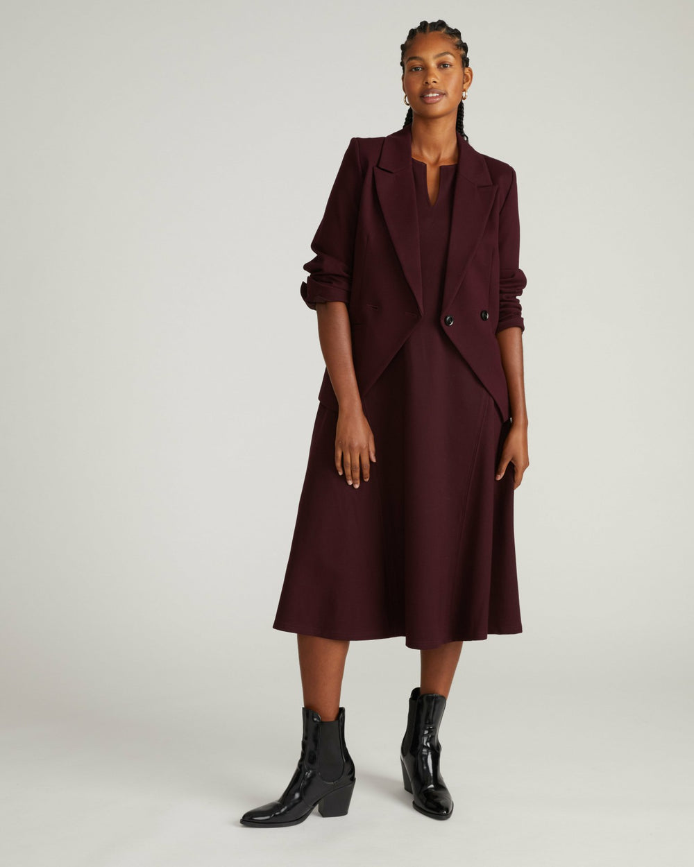 Bianca Double Breasted Ponte Blazer - Universal Standard