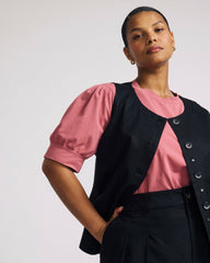Tamsin Stretch Linen Blend Vest - Universal Standard