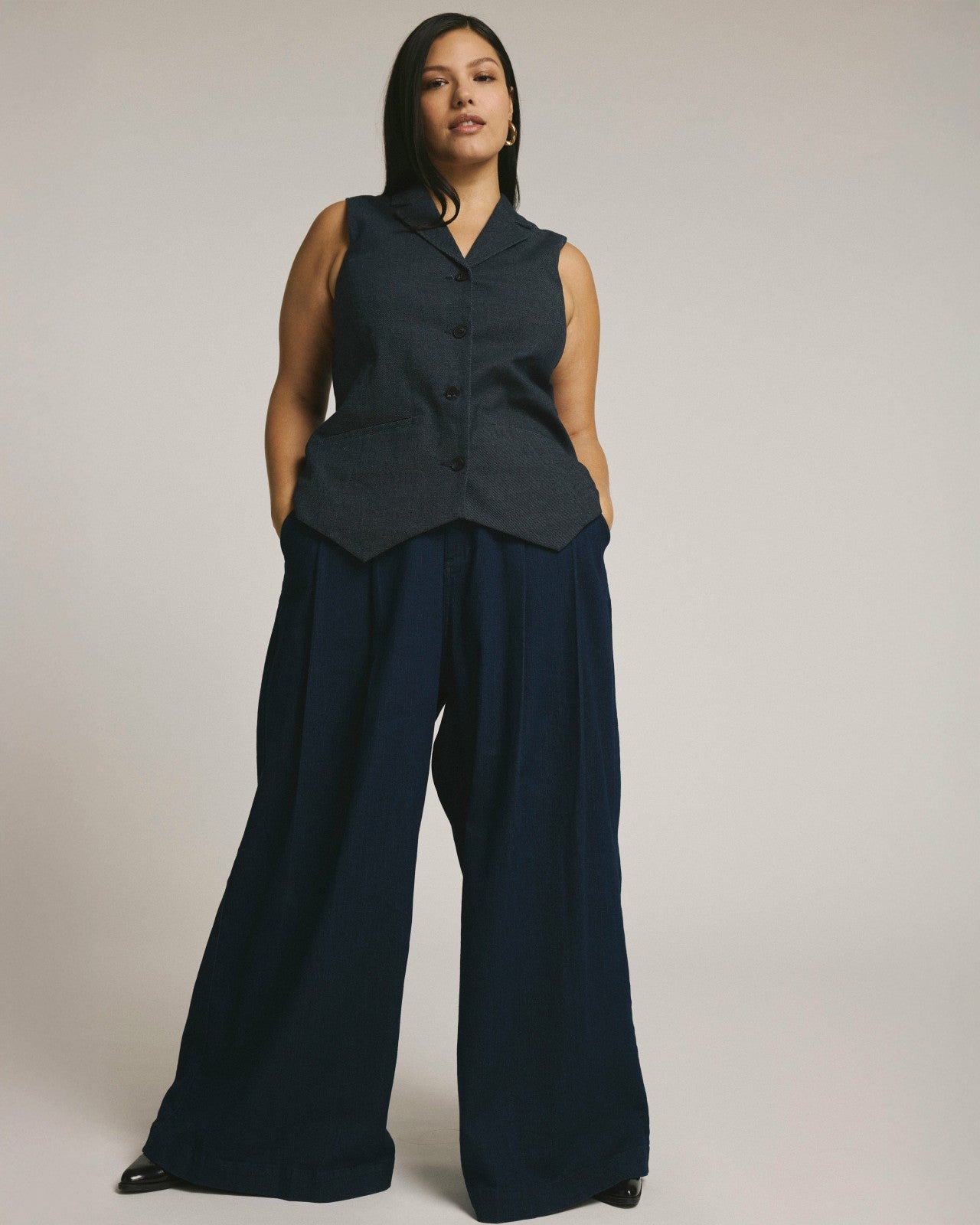 Edwin Denim Look Vest - Universal Standard