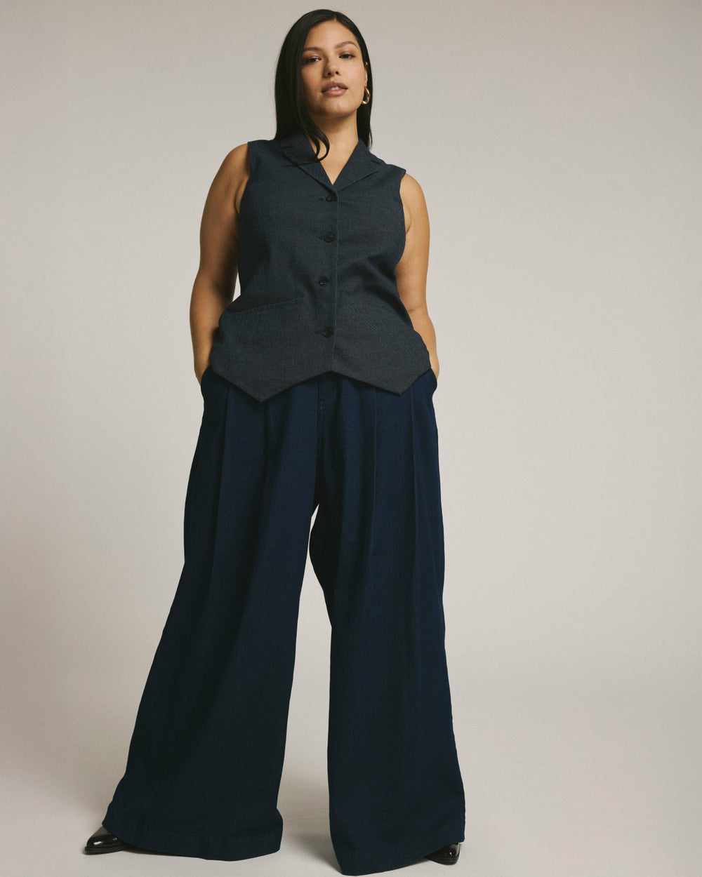 Edwin Denim Look Vest - Universal Standard