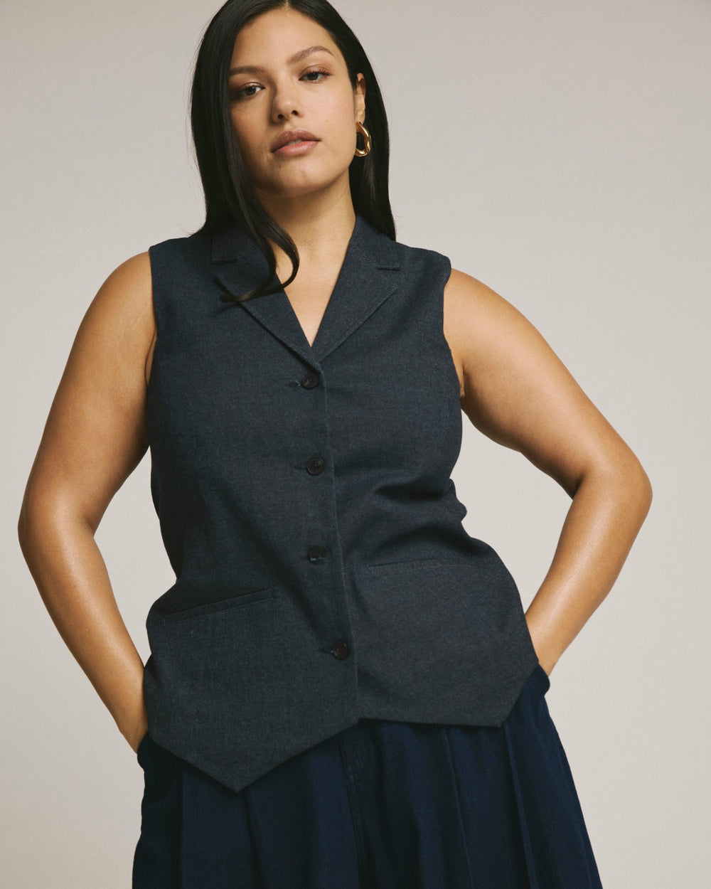 Edwin Denim Look Vest - Universal Standard